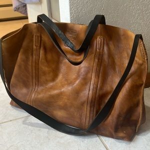 Large leather Old Trend Tote
